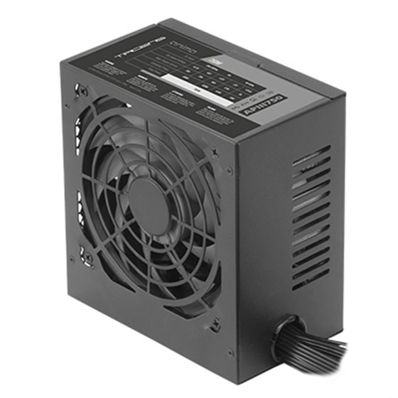 APIII750, Fuente Alimentación PC ATX 750W, Tecnología SMD y DC-DC, 85% Eficiencia 12V, Ventilador Ultra-silencioso 12cm, Cables 
