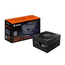 AORUS ELITE P850W Fuente de Alimentación - PCIe 5.0, 80 PLUS Platinum, Diseño completamente modular, Ventilador de 120 mm, Compa