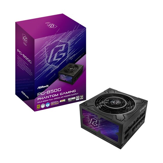 Phantom Gaming PG-850G unidad de fuente de alimentación 850 W 20+4 pin ATX ATX Negro