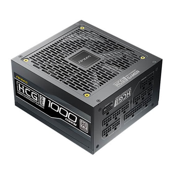 HIGH CURRENT GAMER HCG1000 PRO Platinum ATX 3.1 unidad de fuente de alimentación 1000 W 20+4 pin ATX Negro