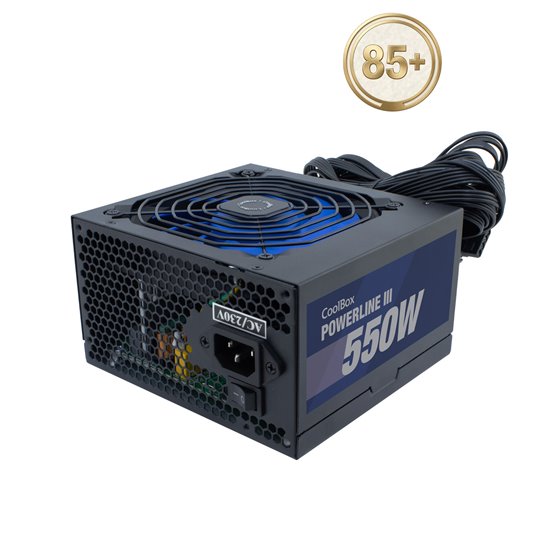 FUENTE DE ALIMENTACION ATX POWERLINE III 550W 85%EFI