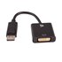 Adattatore video nero da DisplayPort maschio a DVI-I femmina