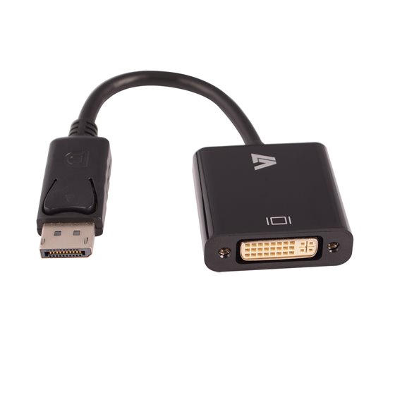 Adattatore video nero da DisplayPort maschio a DVI-I femmina