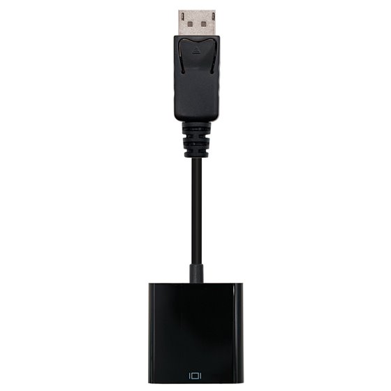 Conversor DisplayPort a sVGA, DisplayPort/M-sVGA/H, Negro, 15 cm