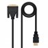 HDMI - DVI, 3m HDMI tipo A (Estándar) Negro