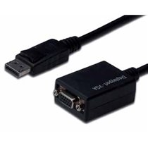 AK-340410-001-S adaptador de cable de vídeo 0,15 m DisplayPort VGA (D-Sub) Negro