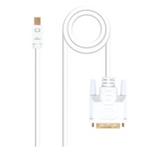 Cable conversor Mini DP a DVI, Mini DP/M - DVI/M, Blanco, 5.0 M