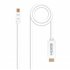 Cable conversor Mini DP a HDMI, Mini DP/M - HDMI/M, Blanco, 2.0 M
