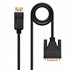 Cable conversor DISPLAYPORT a DVI, DP/M - DVI/M, Negro, 2.0 M