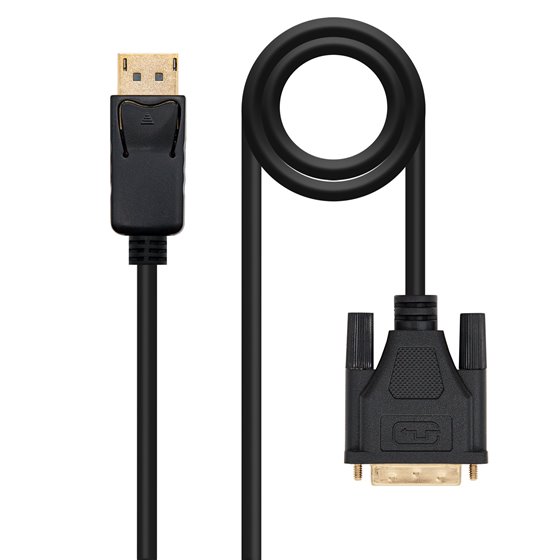 Cable conversor DISPLAYPORT a DVI, DP/M - DVI/M, Negro, 2.0 M
