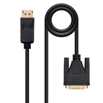Cable conversor DISPLAYPORT a DVI, DP/M - DVI/M, Negro, 2.0 M