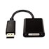 Adattatore video nero da DisplayPort maschio a DVI-I femmina attiva