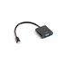 AD-0006-BK adaptador de cable de vídeo 0,2 m VGA (D-Sub) Mini DisplayPort Negro