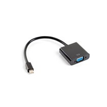 AD-0006-BK adaptador de cable de vídeo 0,2 m VGA (D-Sub) Mini DisplayPort Negro