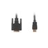 CA-HDDV-10CC-0005-BK adaptador de cable de vídeo 0,5 m HDMI tipo A (Estándar) DVI-D Negro