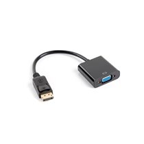 AD-0002-BK adaptador de cable de vídeo 0,2 m VGA (D-Sub) DisplayPort Negro