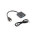 AD-0017-BK adaptador de cable de vídeo 0,2 m VGA (D-Sub) HDMI tipo A (Estándar) Negro