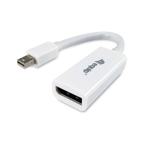 Adaptador de Mini DisplayPort a DisplayPort, color blanco