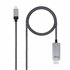 10.15.5102 adaptador de cable de vídeo 1,8 m USB Tipo C HDMI Aluminio, Negro