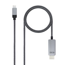 10.15.5102 adaptador de cable de vídeo 1,8 m USB Tipo C HDMI Aluminio, Negro