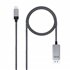 10.15.5002 adaptador de cable de vídeo 1,8 m USB Tipo C DisplayPort Aluminio, Negro