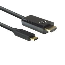 EW9824 adaptador de cable de vídeo 2 m USB Tipo C HDMI tipo A (Estándar) Negro