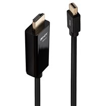 36928 adaptador de cable de vídeo 3 m Mini DisplayPort HDMI tipo A (Estándar) Negro