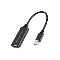 ABBY03B adaptador de cable de vídeo HDMI tipo A (Estándar) USB Tipo C Negro