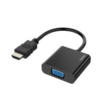 00200343 adaptador de cable de vídeo 0,15 m HDMI tipo A (Estándar) VGA (D-Sub) Negro