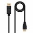 Cable Conversor DISPLAYPORT a HDMI, DP/M - HDMI/M, Negro, 0.5 m