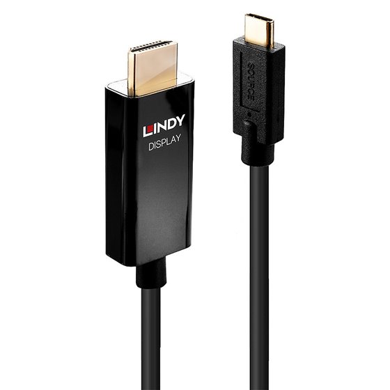 43292 adaptador de cable de vídeo 2 m USB Tipo C HDMI tipo A (Estándar) Negro