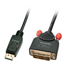 41489 adaptador de cable de vídeo 0,5 m DisplayPort DVI-D Negro