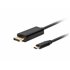 CA-CMDP-10CU-0010-BK adaptador de cable de vídeo 1 m USB Tipo C DisplayPort Negro