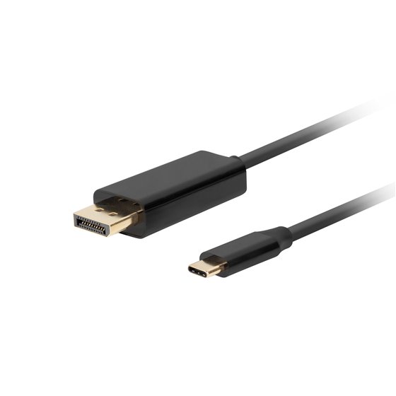 CA-CMDP-10CU-0010-BK adaptador de cable de vídeo 1 m USB Tipo C DisplayPort Negro