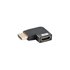 AD-HDMI-09 adaptador de cable de vídeo HDMI tipo A (Estándar) Negro, Plata