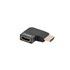 AD-HDMI-10 adaptador de cable de vídeo HDMI tipo A (Estándar) Negro, Plata