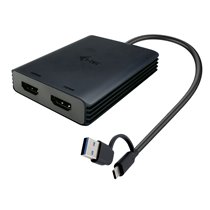 USB-A/USB-C Dual 4K/60 Hz HDMI Video Adapter