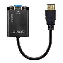 AK-76 adaptador de cable de vídeo Negro