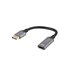 AD-DP-HD-02 adaptador de cable de vídeo 0,2 m DisplayPort HDMI Plata