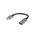 AD-DP-HD-04 adaptador de cable de vídeo 0,2 m DisplayPort HDMI Plata, Negro