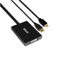 cac-1130 0,6 m MiniDP/USB-A DVI-D Negro