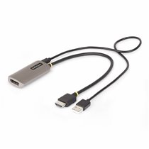 Cable Conversor Adaptador Activo de 30cm HDMI 2.1 a DisplayPort 1.4 - 8K60Hz - Alimentado por el Bus USB - Cable Incluido