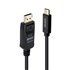 43502 adaptador de cable de vídeo 3 m USB Tipo C DisplayPort Negro