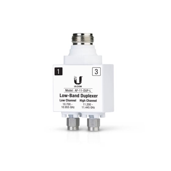 AF-11-DUP-L adaptador de fibra óptica 1 pieza(s) Plata, Blanco
