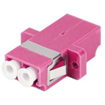 FA-LCUP-MD41-0001-VT adaptador de fibra óptica LC 1 pieza(s) Púrpura, Blanco