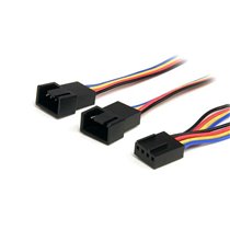 Cable Divisor 0,3m PWM 4 Pines Alimentación Ventilador Fan Placa Base Macho a Hembra