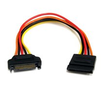 Cable de 20cm de Extensión de Alimentación Corriente SATA - 15 pines