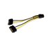 Cable Adaptador 15cm Alimentación SATA a Conector 6 Pines de Corriente de Tarjeta Gráfica PCI Express PCIe