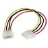Cable de 30cm de Extensión de Alimentación Corriente Molex LP4 - 4 pines Macho a Hembra
