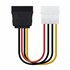 CABLE SATA ALIMENTACION 5.25"(MOLEX 4PIN)/M-SATA/H 16CM OEM
